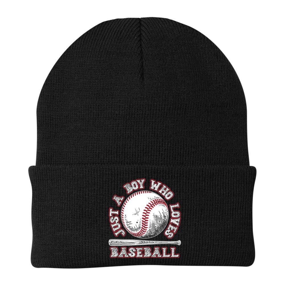 Just A Boy Who Loves Baseball Beanie