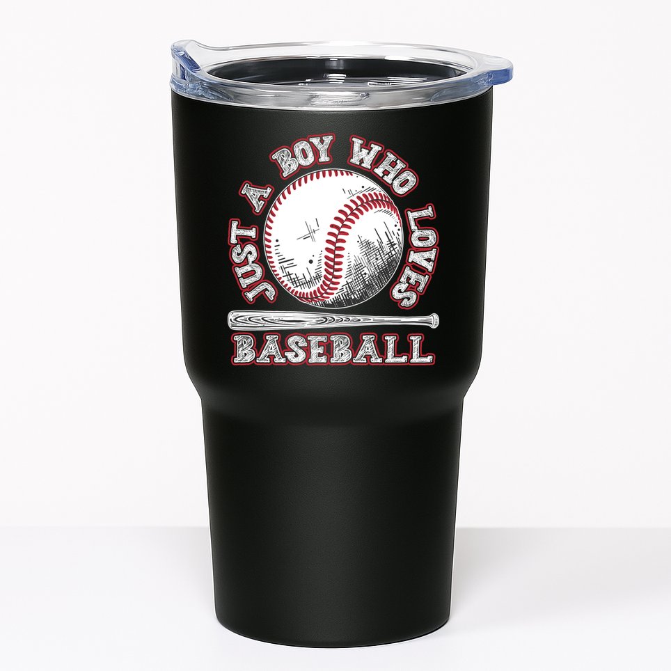 Just A Boy Who Loves Baseball Tumbler