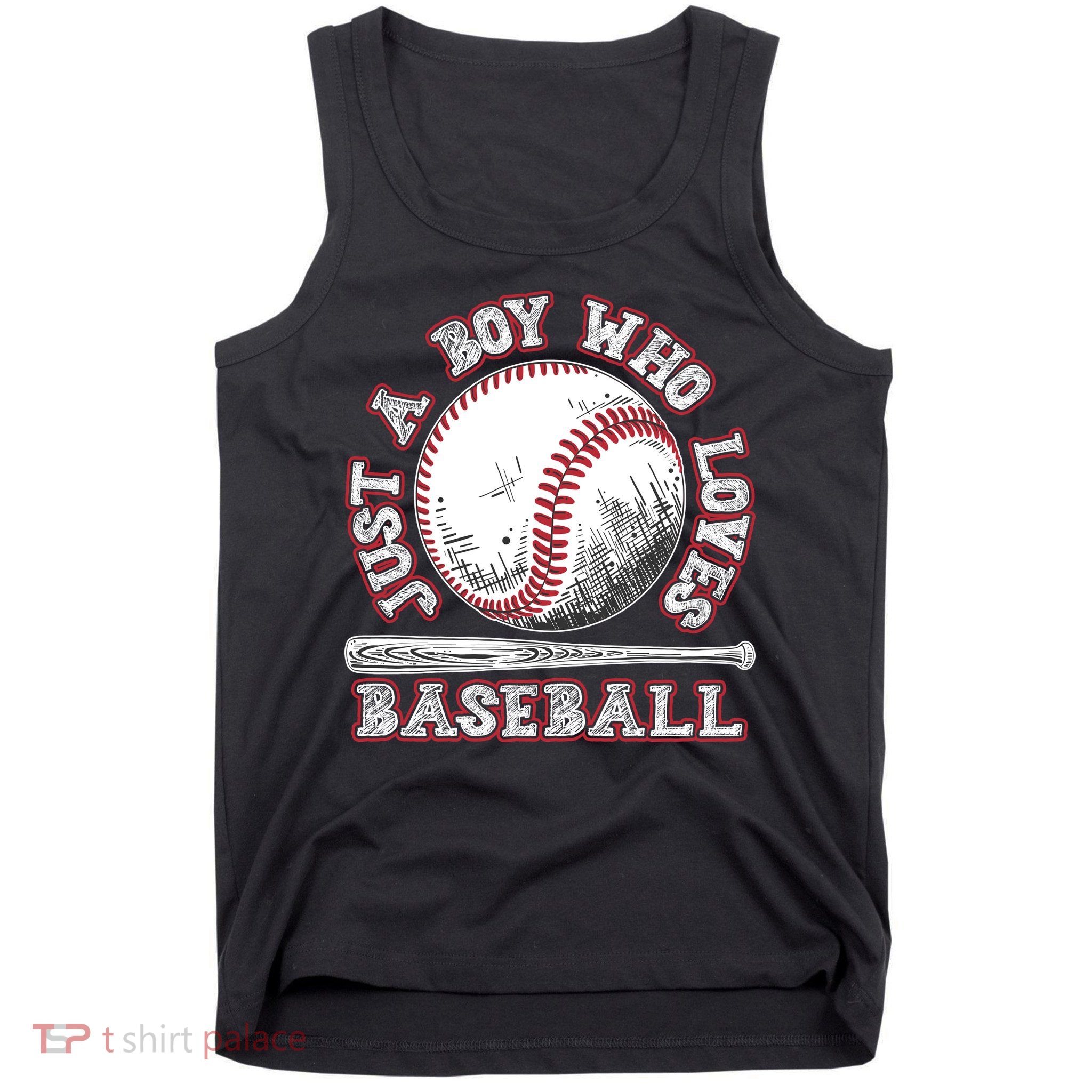 Just A Boy Who Loves Baseball Tank Top