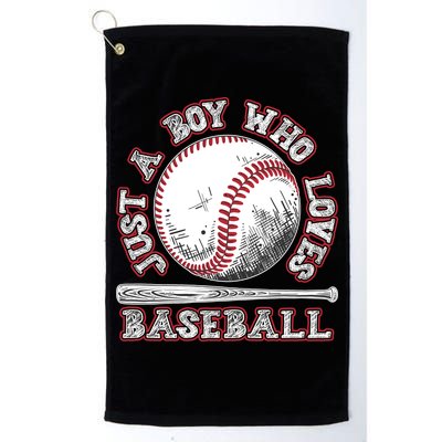 Just A Boy Who Loves Baseball Golf Towel
