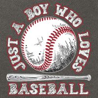 Just A Boy Who Loves Baseball Cotton Canvas Backpack