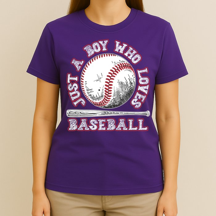 Just A Boy Who Loves Baseball T-Shirt