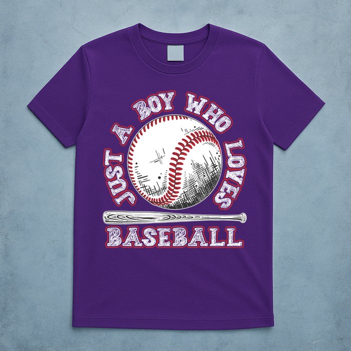 Just A Boy Who Loves Baseball T-Shirt