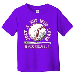 Just A Boy Who Loves Baseball Toddler T-Shirt