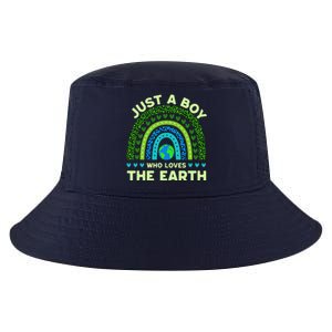 Just A Boy Who Loves The Earth Earth Day 2024 Rainbow Cool Comfort Performance Bucket Hat