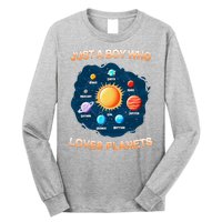 Just A Boy Who Loves Planets Long Sleeve Shirt