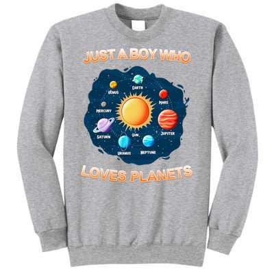 Just A Boy Who Loves Planets Sweatshirt