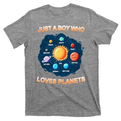 Just A Boy Who Loves Planets T-Shirt