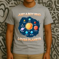 Just A Boy Who Loves Planets T-Shirt