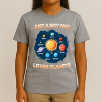 Just A Boy Who Loves Planets T-Shirt