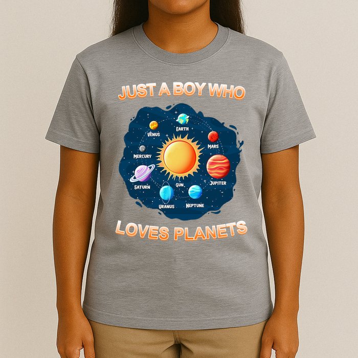 Just A Boy Who Loves Planets T-Shirt