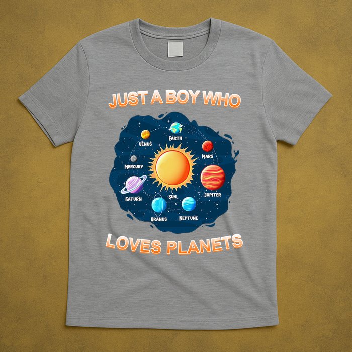 Just A Boy Who Loves Planets T-Shirt