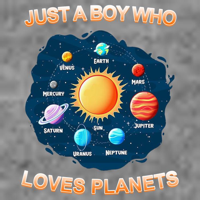Just A Boy Who Loves Planets Premium T-Shirt