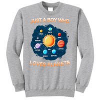 Just A Boy Who Loves Planets Tall Sweatshirt