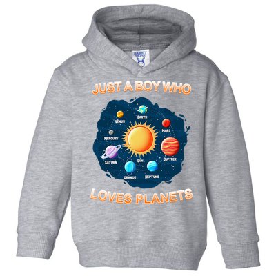 Just A Boy Who Loves Planets Toddler Hoodie