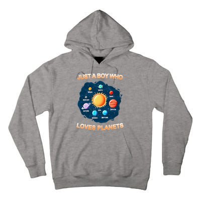 Just A Boy Who Loves Planets Tall Hoodie