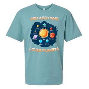 Just A Boy Who Loves Planets Sueded Cloud Jersey T-Shirt