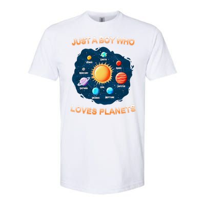 Just A Boy Who Loves Planets Softstyle CVC T-Shirt