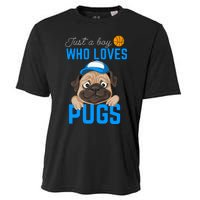 Just A Boy Who Loves Pugs Cooling Performance Crew T-Shirt