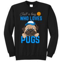 Just A Boy Who Loves Pugs Sweatshirt