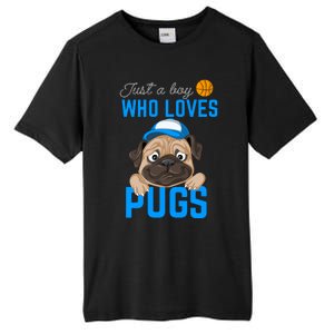 Just A Boy Who Loves Pugs Tall Fusion ChromaSoft Performance T-Shirt