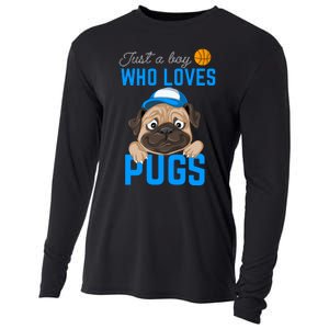 Just A Boy Who Loves Pugs Cooling Performance Long Sleeve Crew