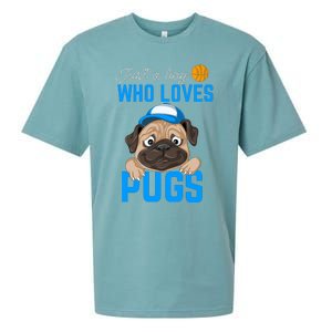 Just A Boy Who Loves Pugs Sueded Cloud Jersey T-Shirt