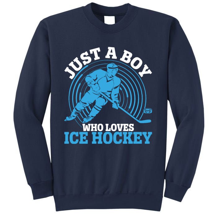 Just A Boy Who Loves Ice Hockey For Hockey Sweatshirt