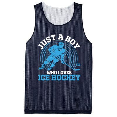 Just A Boy Who Loves Ice Hockey For Hockey Mesh Reversible Basketball Jersey Tank