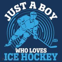 Just A Boy Who Loves Ice Hockey For Hockey Premium T-Shirt