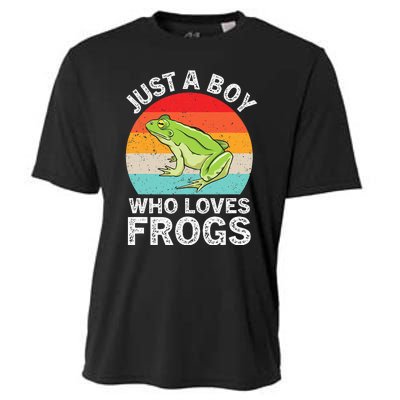 Just A Boy Who Loves Frogs Cooling Performance Crew T-Shirt