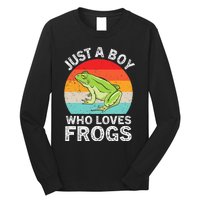 Just A Boy Who Loves Frogs Long Sleeve Shirt