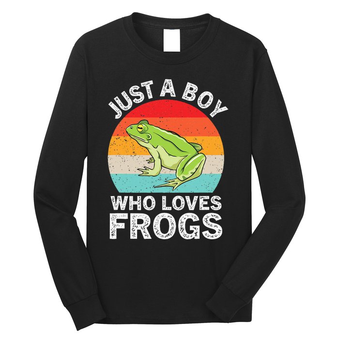 Just A Boy Who Loves Frogs Long Sleeve Shirt