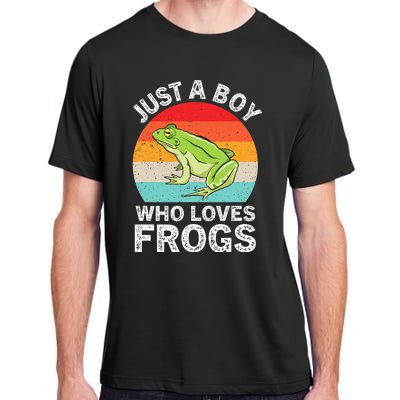 Just A Boy Who Loves Frogs Adult ChromaSoft Performance T-Shirt