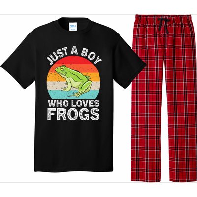 Just A Boy Who Loves Frogs Pajama Set