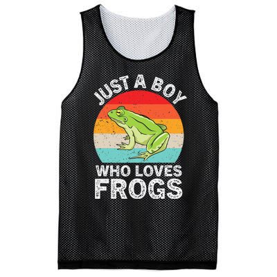 Just A Boy Who Loves Frogs Mesh Reversible Basketball Jersey Tank