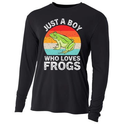 Just A Boy Who Loves Frogs Cooling Performance Long Sleeve Crew