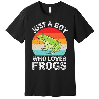 Just A Boy Who Loves Frogs Premium T-Shirt