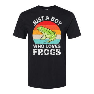 Just A Boy Who Loves Frogs Softstyle CVC T-Shirt