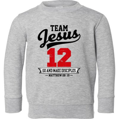 Jesus And Baseball Team Jesus Christian Matthew 28 19 Love Toddler Sweatshirt