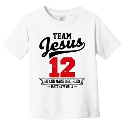 Jesus And Baseball Team Jesus Christian Matthew 28 19 Love Toddler T-Shirt