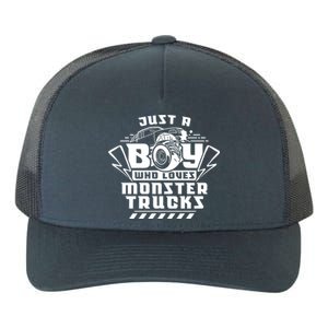 Just A Boy Who Loves Monster Trucks Monster Truck Driver Gift Yupoong Adult 5-Panel Trucker Hat