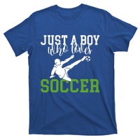 Just A Boy Who Loves Soccer Gift T-Shirt