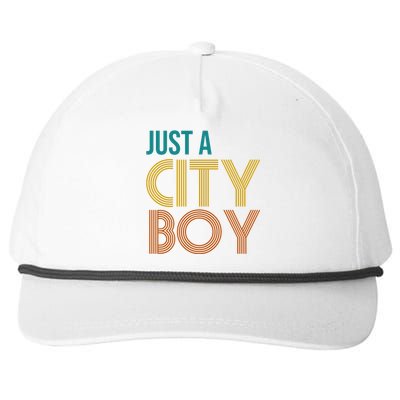 Just A City Boy Funny Snapback Five-Panel Rope Hat