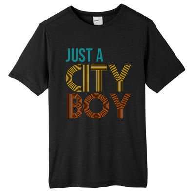 Just A City Boy Funny Tall Fusion ChromaSoft Performance T-Shirt