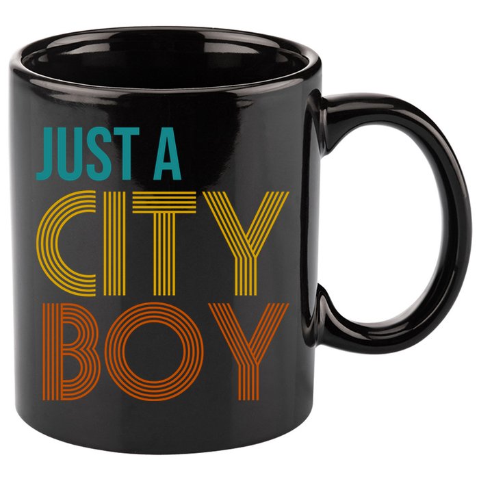 Just A City Boy Funny 11oz C Handle Ceramic Mug