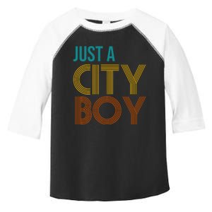 Just A City Boy Funny Toddler Fine Jersey T-Shirt