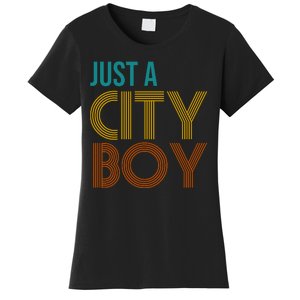 Just A City Boy Funny Women's T-Shirt