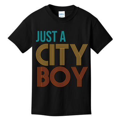 Just A City Boy Funny Kids T-Shirt