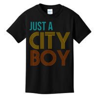 Just A City Boy Funny Kids T-Shirt